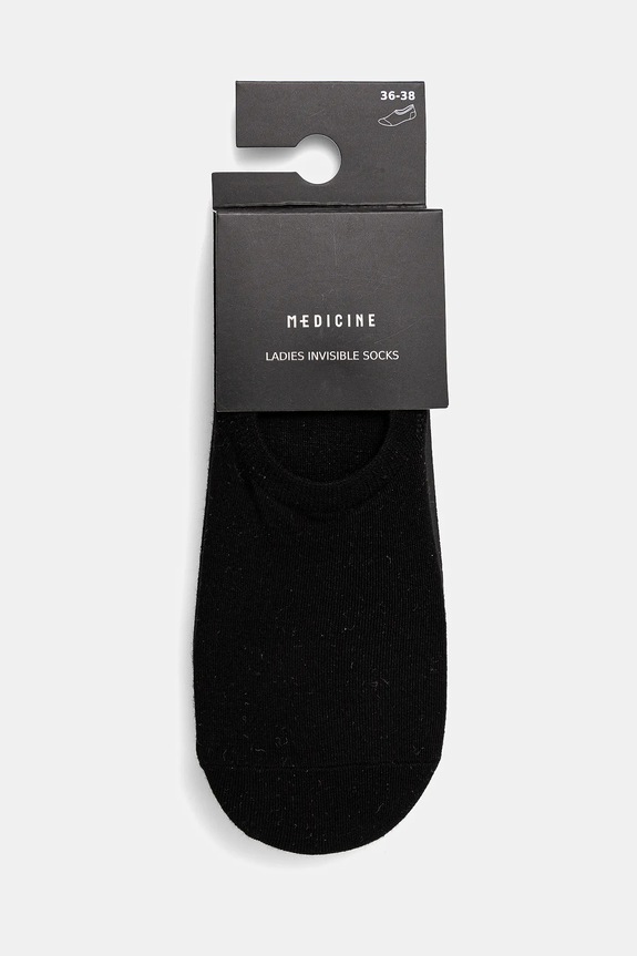 Odzież Skarpetki damskie gładkie z modalem (3-pack) kolor czarny RS25-LGD810 czarny