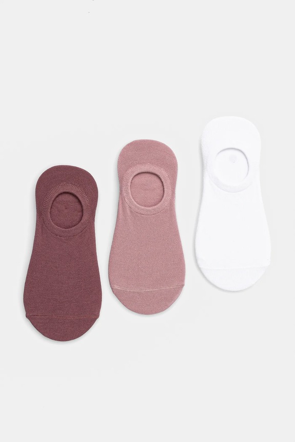 Skarpetki damskie gładkie z modalem (3-pack) kolor multicolor skarpetki krótkie multicolor RS25.LGD811