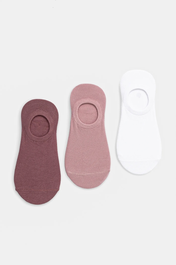 Skarpetki damskie gładkie z modalem (3-pack) kolor multicolor skarpetki krótkie multicolor RS25.LGD811