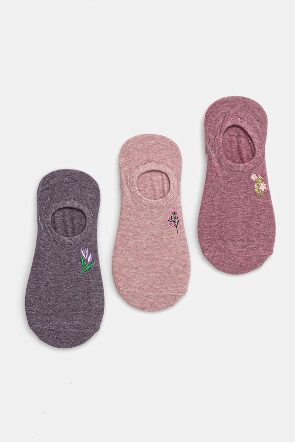 Ponožky dámske z bambusového vlákna (3-pack) viac farieb krátke ponožky viacfarebná RS25-LGD812