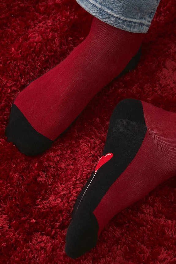 Bavlnené ponožky s motívom srdca (2-pack) viac farieb viacfarebná RS25.LGM215