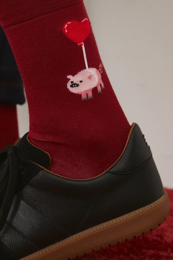 Bavlnené ponožky s motívom srdca (2-pack) viac farieb RS25.LGM215 viacfarebná