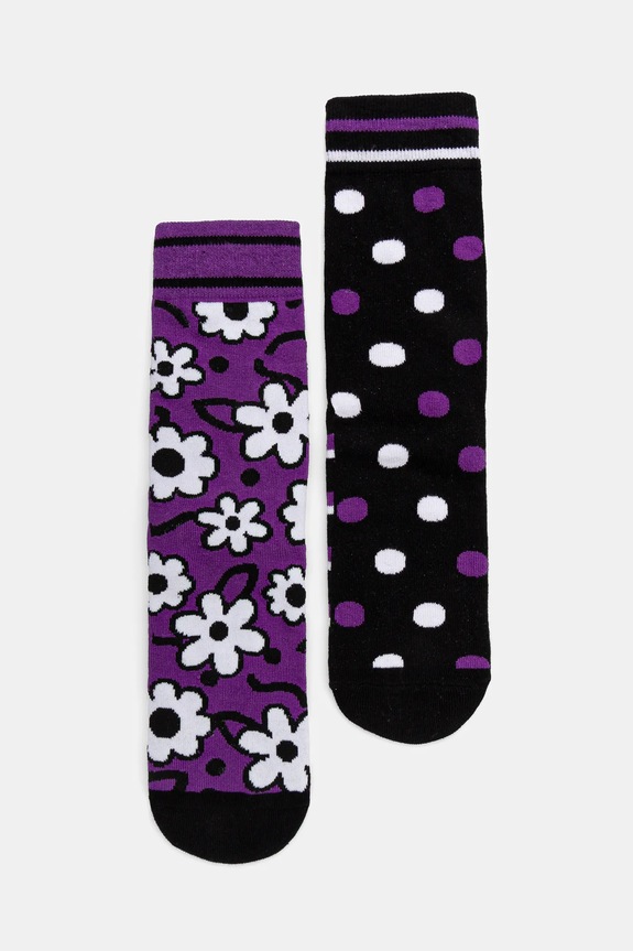Skarpetki bawełniane męskie wzorzyste (2-pack) kolor multicolor skarpetki długie multicolor RS25.LGM407