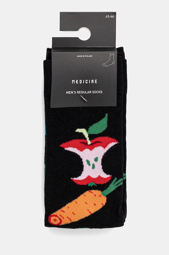 Odzież Skarpetki bawełniane męskie wzorzyste (2-pack) kolor multicolor RS25.LGM507 multicolor