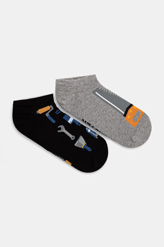 Skarpetki bawełniane męskie w narzędzia (2-pack) kolor multicolor skarpetki krótkie multicolor RS25-LGM510
