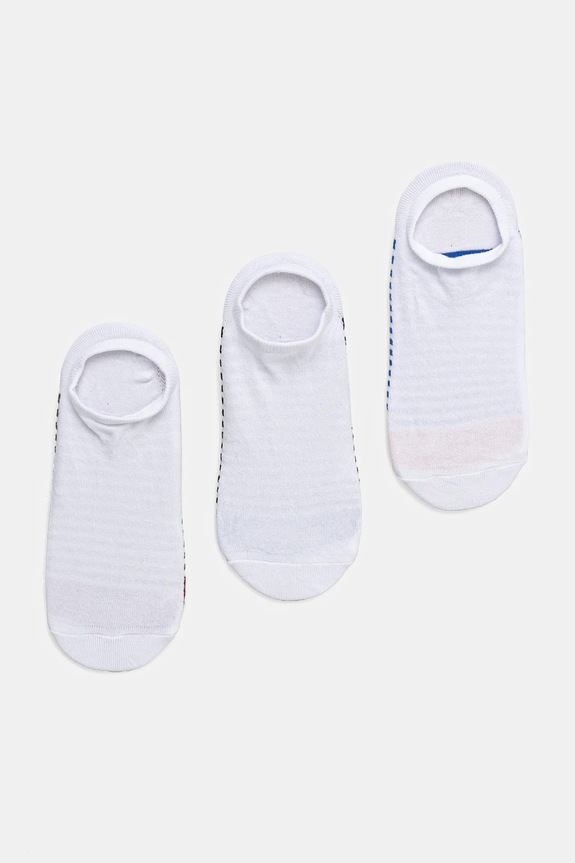 Skarpetki bawełniane męskie w pasy (3-pack) kolor multicolor skarpetki krótkie multicolor RS25-LGM512