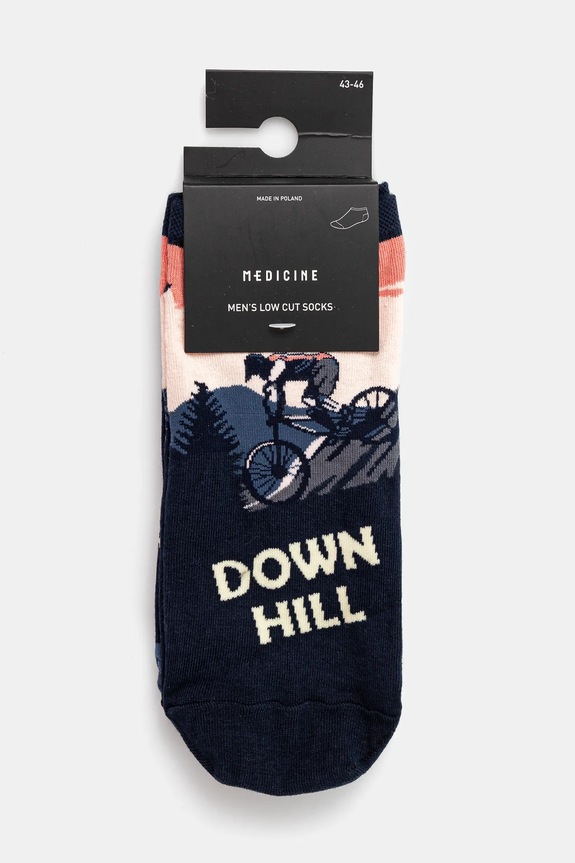 Odzież Skarpetki bawełniane męskie wzorzyste (2-pack) kolor multicolor RS25-LGM705 multicolor