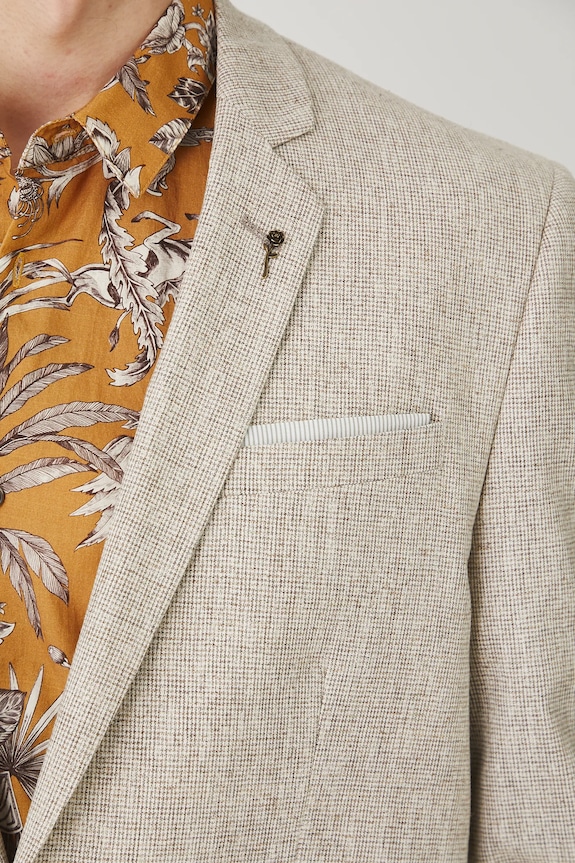 Medicine blazer din amestec de in RS25-MKM821 maro