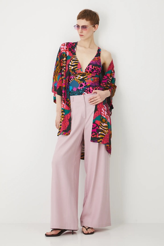 Kimono dámské se vzorem více barev látka vícebarevná RS25-NKDC00