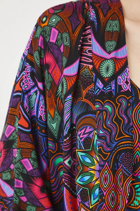 Kimono damskie wzorzyste kolor multicolor RS25-NKDC00