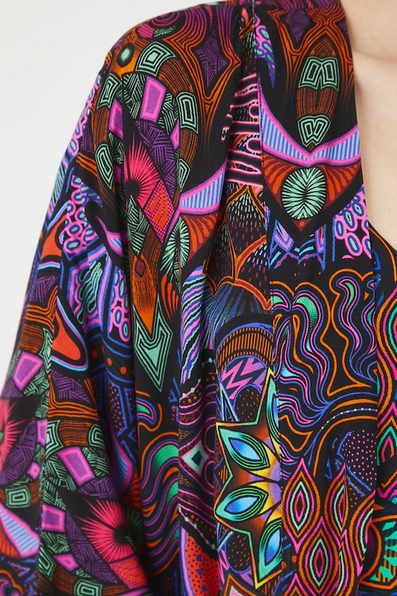 Kimono damskie wzorzyste kolor multicolor RS25-NKDC00