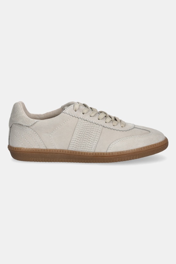 Boty Semišové tenisky dámské béžová barva RS25-OBD300 béžová