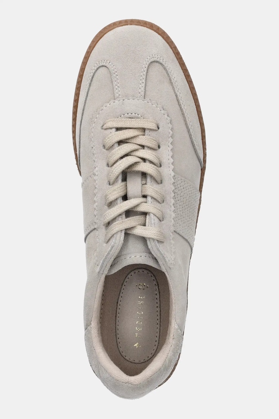 Semišové tenisky dámské béžová barva RS25-OBD300 béžová