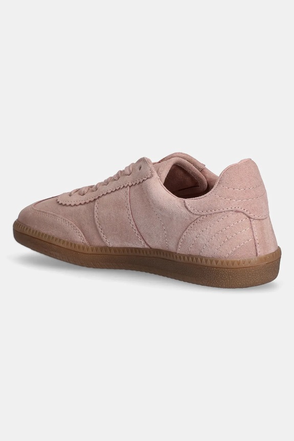 Semišové tenisky dámské růžová barva růžová RS25-OBD300