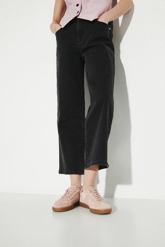 Semišové tenisky dámské růžová barva RS25-OBD300