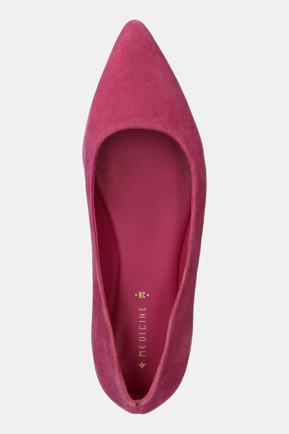 Μπαλαρίνες σουέτ Medicine RS25-OBD307 ροζ