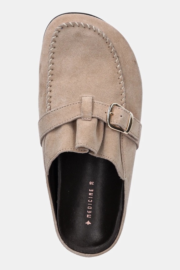 Natikače od brušene kože Medicine bež RS25-OBD505