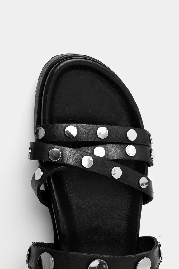 Kožené sandále Medicine čierna RS25-OBD513