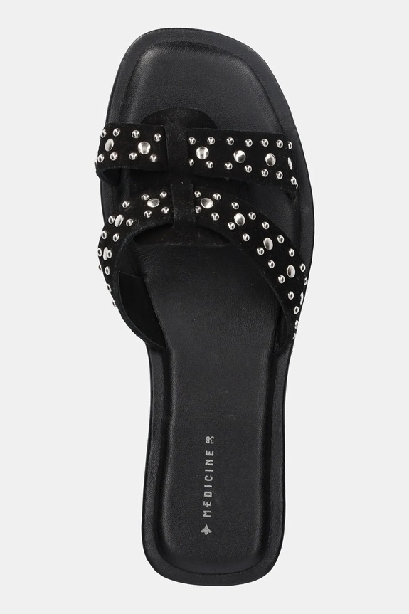 Medicine klapki zamszowe RS25-OBD725 czarny