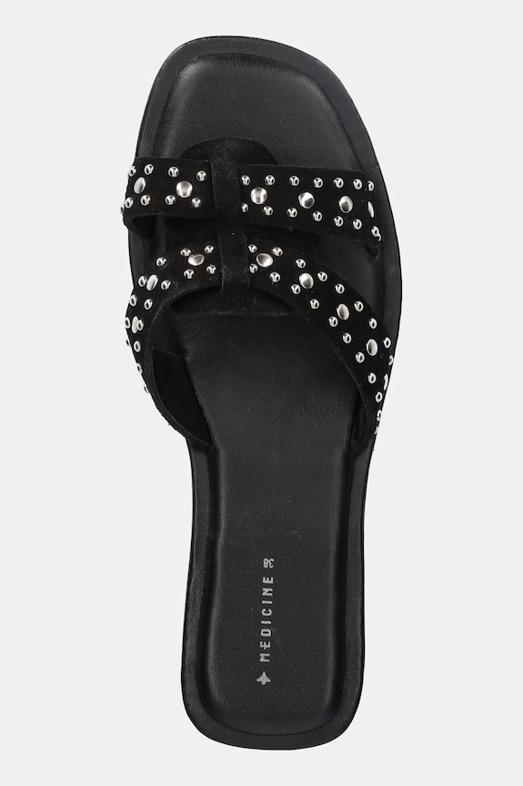 Medicine klapki zamszowe RS25-OBD725 czarny