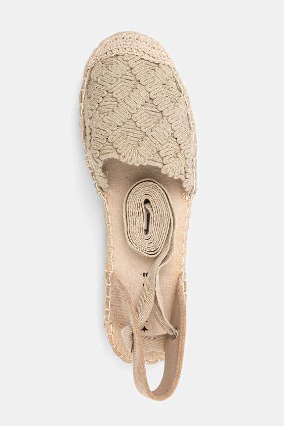 Espadrilky dámske béžová farba RS25-OBD805 béžová