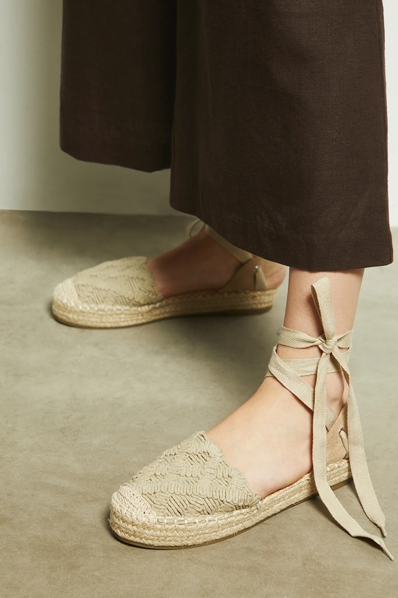 Espadrilky dámske béžová farba RS25-OBD805