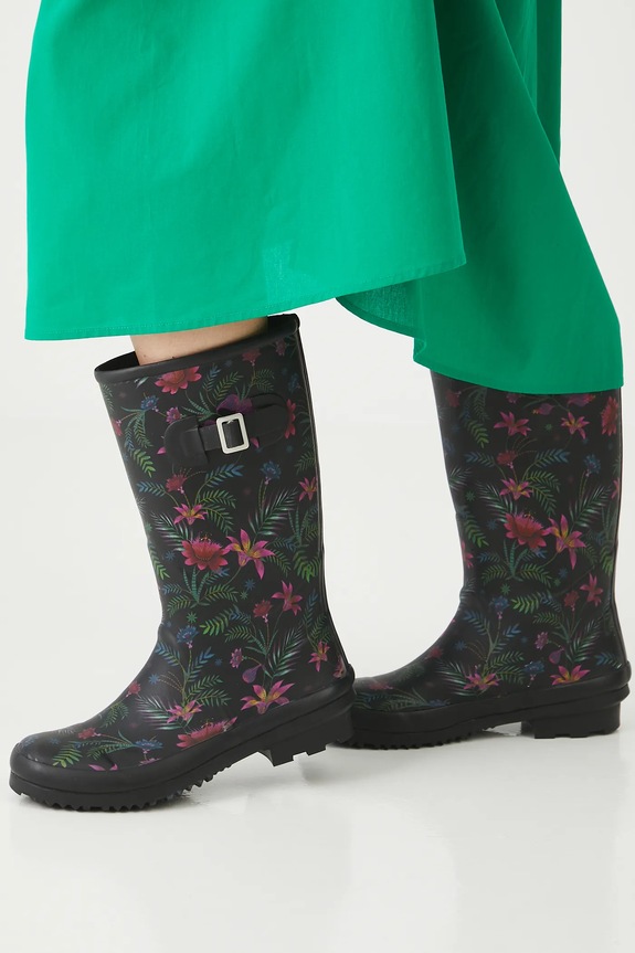 Gumáky vzorované čierna farba RS25-OBDA10