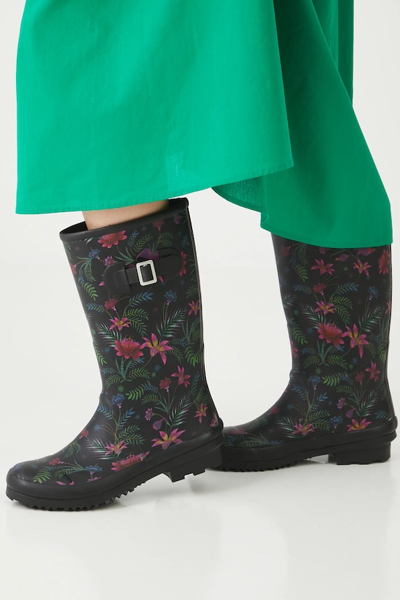 Gumáky vzorované čierna farba RS25-OBDA10