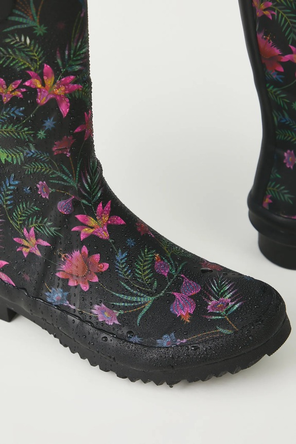 Gumáky vzorované čierna farba RS25-OBDA10