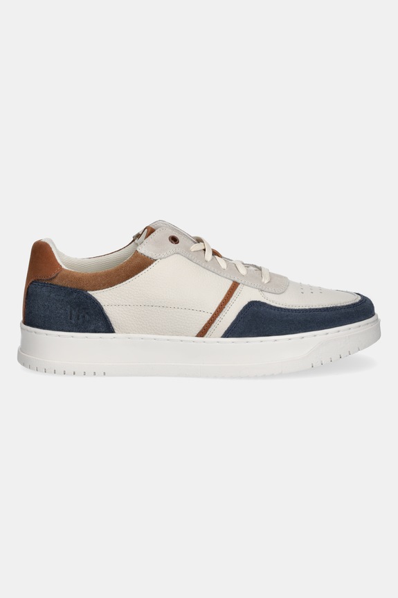 Obuwie Sneakersy skórzane męskie z zamszowymi wstawkami kolor multicolor RS25-OBM302 multicolor