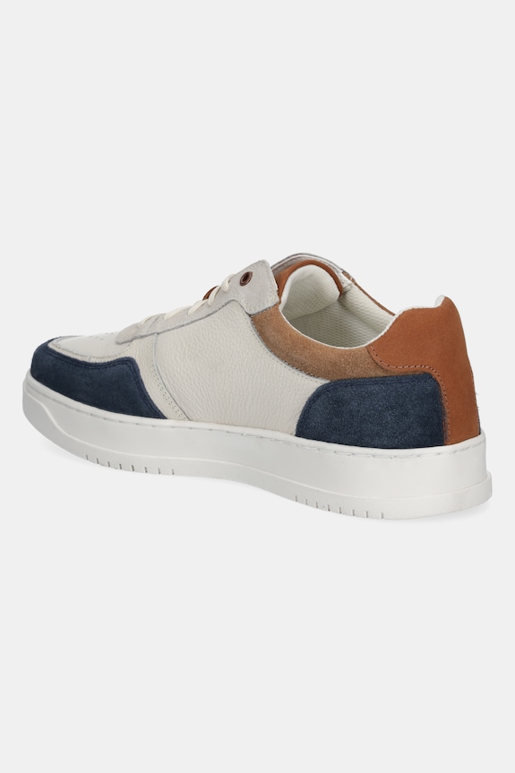 Sneakersy skórzane męskie z zamszowymi wstawkami kolor multicolor multicolor RS25-OBM302