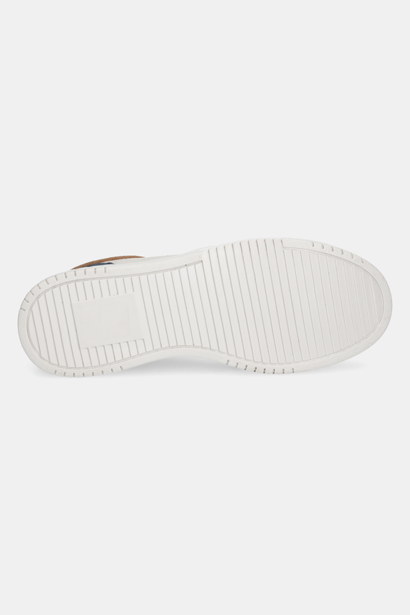 Sneakersy skórzane męskie z zamszowymi wstawkami kolor multicolor RS25-OBM302
