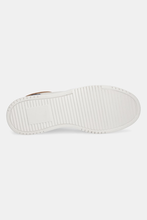 Sneakersy skórzane męskie z zamszowymi wstawkami kolor multicolor RS25-OBM302