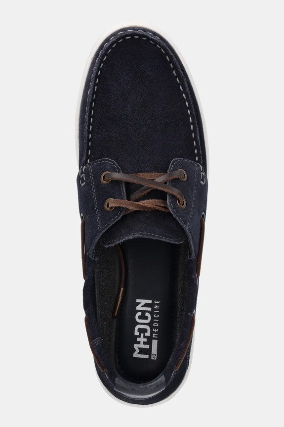 Mokasinke od brušene kože Medicine RS25-OBM501 mornarsko plava