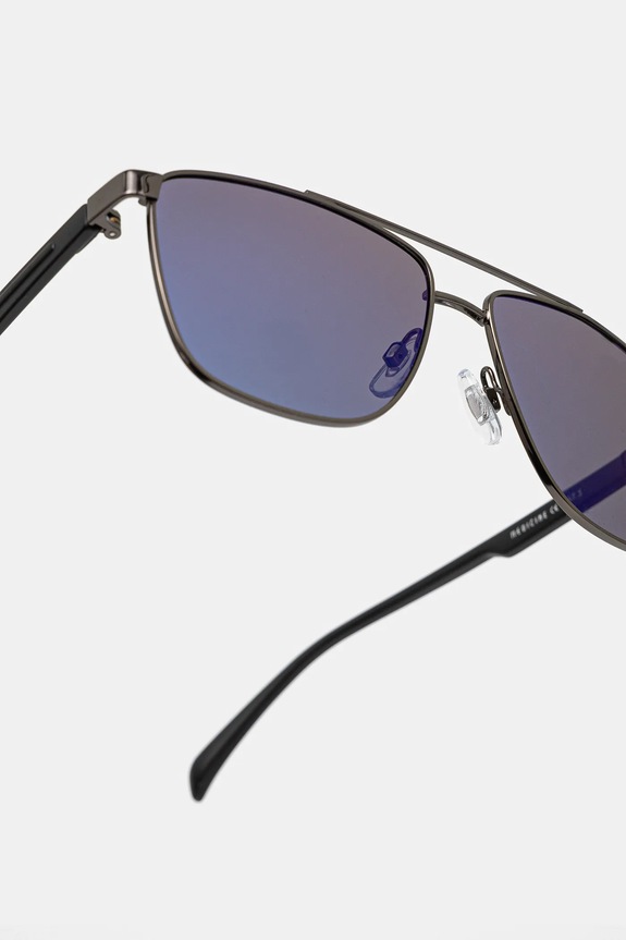 Okulary przeciwsłoneczne pilotki męskie z polaryzacją granatowy RS25-OKM302