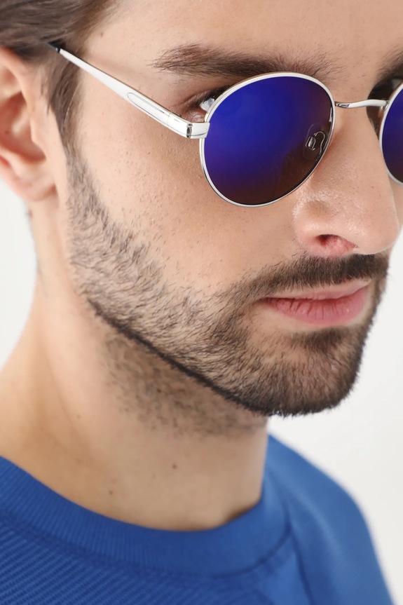 Slnečné okuliare pánske s polarizáciou a vrstvou Revo tmavomodrá farba RS25-OKM506 tmavomodrá