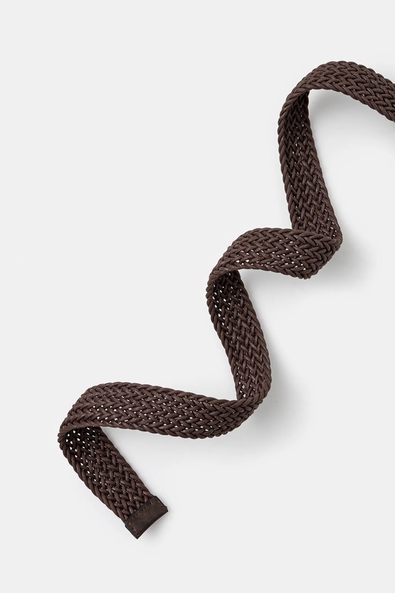 Pasek damski pleciony kolor brązowy RS25.PAD705 brązowy RS25