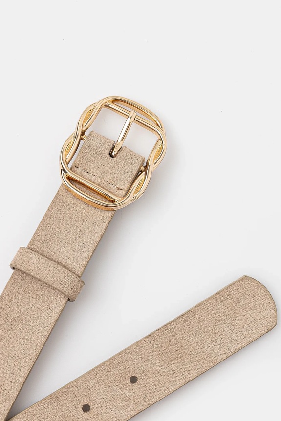 Opasok dámsky z imitácie semišu béžová farba RS25.PAD902 béžová RS25