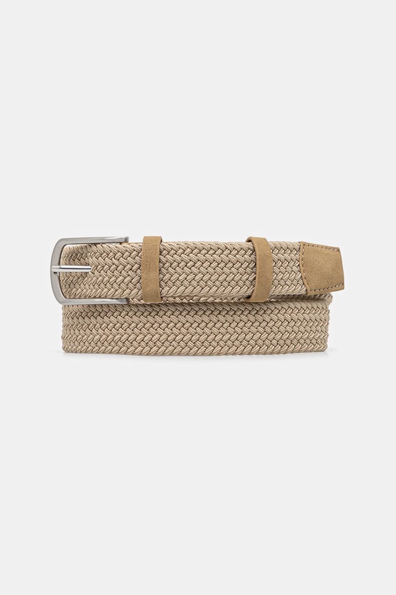 Opasok pánsky pletené béžová farba béžová RS25-PAM700