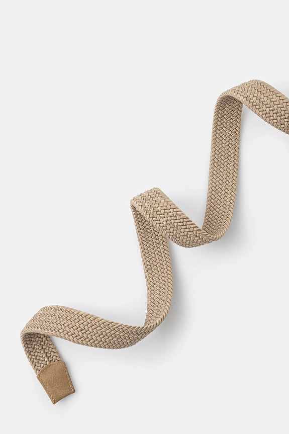 Opasok pánsky pletené béžová farba RS25-PAM700 béžová RS25