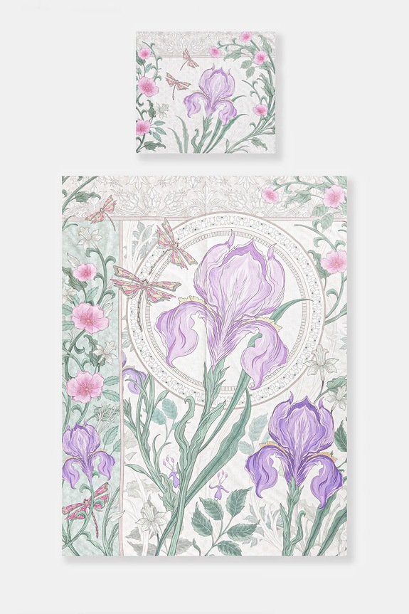 Sada bavlněných povlečení 150 x 200 cm, z kolekce Eviva L'arte více barev RS25.PCU250 vícebarevná RS25