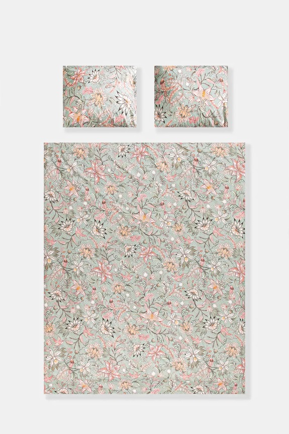 Komplet pościeli bawełnianej wzorzystej 160 x 200 cm kolor multicolor RS25-PCU503 multicolor RS25