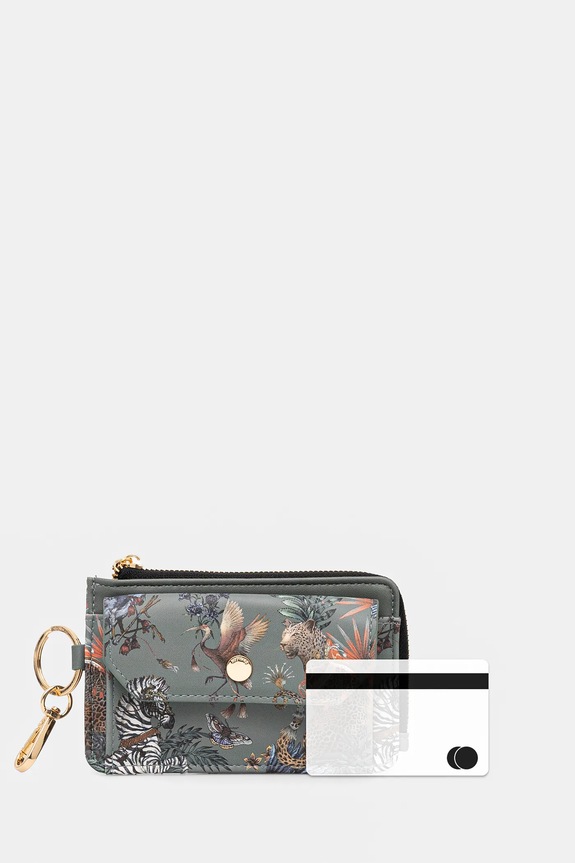 Etui na karty z imitacji skóry kolor zielony RS25-PFD600 zielony