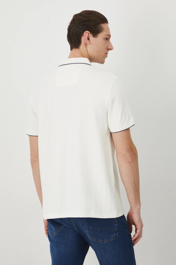 Oblečení Polo tričko pánské se strukturou béžová barva RS25.POM601 béžová