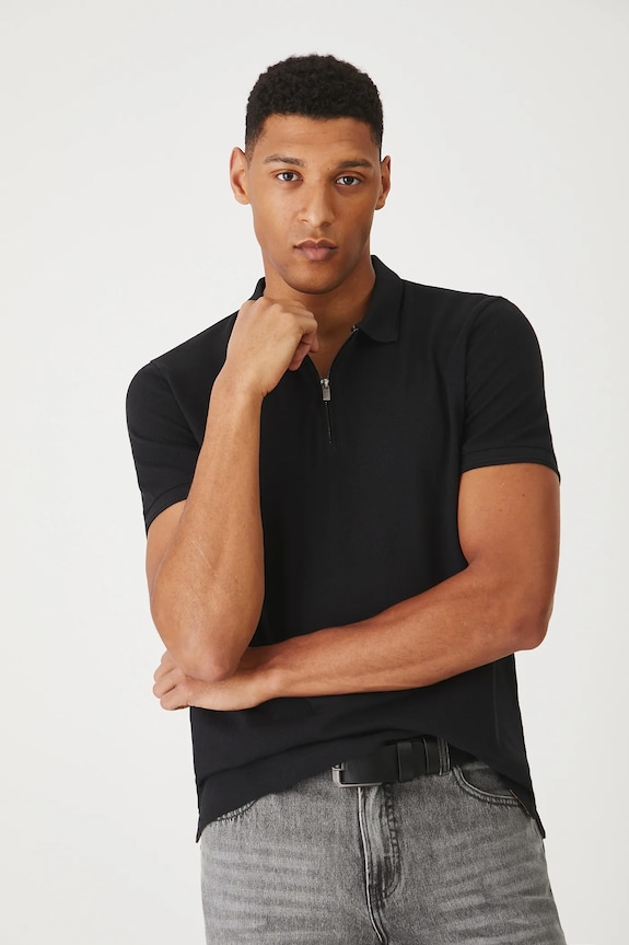 Πόλο Medicine με ελαστάν μαύρο RS25-POMB20