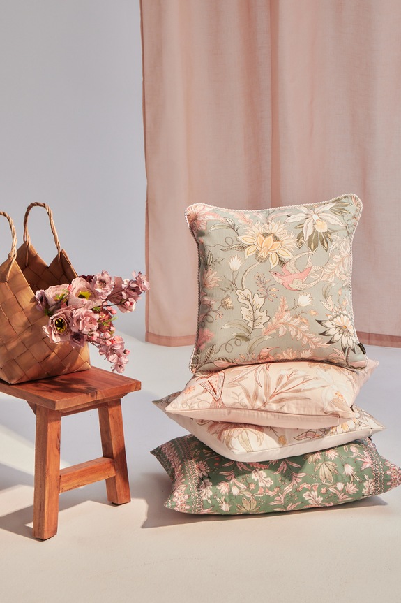 Poszewka dekoracyjna na poduszkę wzorzysta 45 x 45 cm kolor multicolor multicolor RS25-PSU514