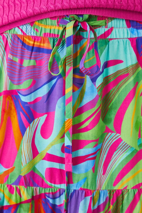 Sukňa midi vzorované viac farieb viacfarebná RS25-SDD090