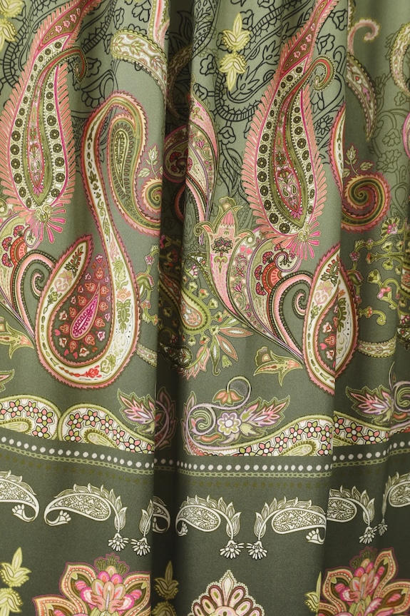 Spódnica damska maxi z wiskozy wzorzysta kolor multicolor RS25-SDD500 multicolor