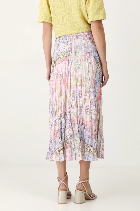 Odzież Spódnica damska maxi wzorzysta kolor multicolor RS25-SDD501 multicolor
