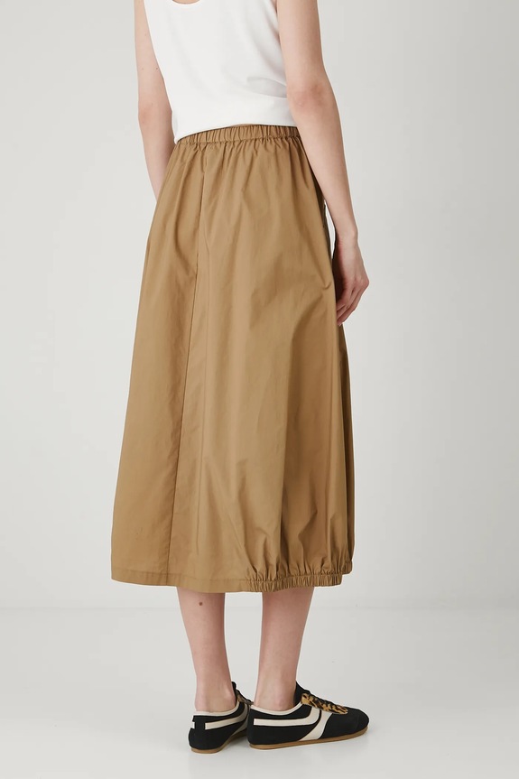 Oblečení Bavlněná sukně dámská midi, hladký povrch zelená barva RS25-SDD803 zelená